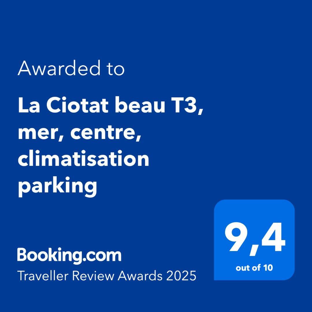 La Ciotat Beau T3, Mer, Centre, Climatisation, Parking Prive Gratuit Ла-Сьйота Екстер'єр фото